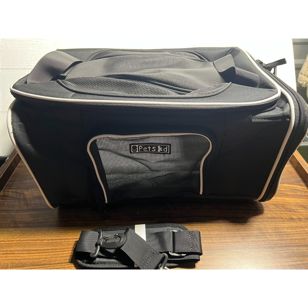 Petskd Top Expandable Pet Carrier 18x13x9.5 Inches Airline Approved NIB Cat/Dog